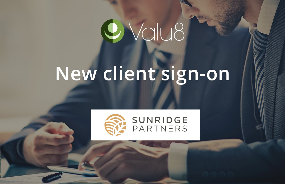 Sunridge Partners selects Valu8 as its data and software application provider Valu8 Group